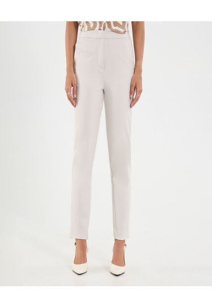 Pantalón Para Mujer Moda Color Marfil Marca Ostu #40070707