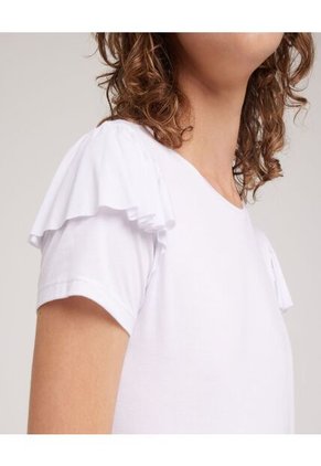 Camiseta Para Mujer Manga Corta Color Blanco Marca Ostu #40091586