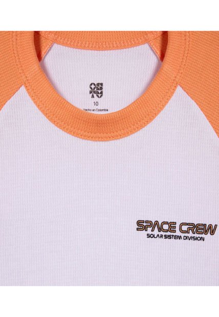 Camiseta Para Niño Manga Corta Color Blanco Marca Ostu #80090230