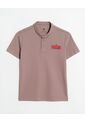 Polo  Infantil Niño Manga Corta Color Beige Marca Ostu #80110117 de Ostu