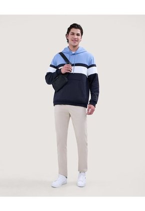 Buzo Para Hombre Hoodie Color Azul  Marca Ostu #60060463