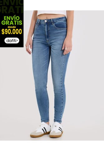 Jean  Para Mujer Skinny Color Azul Marca Ostu #40160607 Ostu