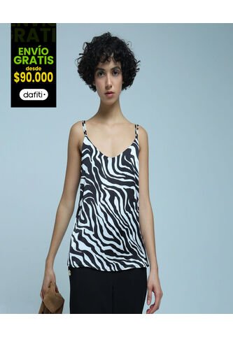 Blusa Para Mujer Manga Sisa Color Negro Marca Ostu #40120967 Ostu