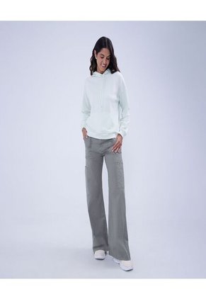 Jean Para Mujer Wide Leg Cargo Color Verde  Marca Ostu #40160482