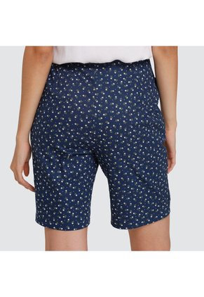 Bermuda Mujer Ostu  Azul Algodón