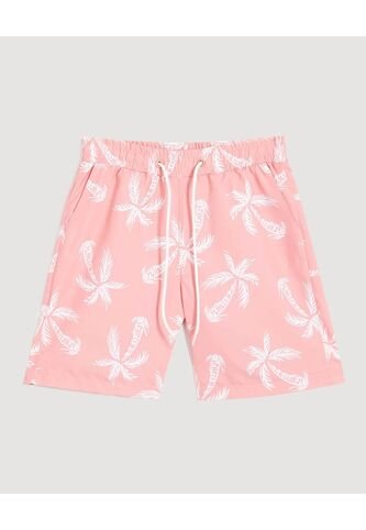 Bermuda Infantil Niño Regular Corto Color Coral Marca Ostu #80100059 Ostu