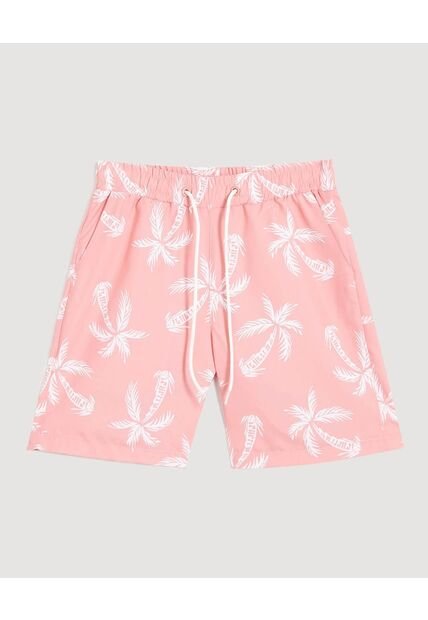 Bermuda Infantil Niño Regular Corto Color Coral Marca Ostu #80100059