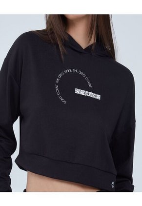 Buzo Para Mujer Hoodie Color Negro Marca Ostu #40060293