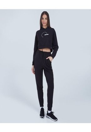 Buzo Para Mujer Hoodie Color Negro Marca Ostu #40060293