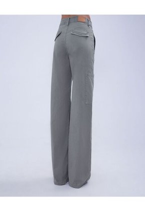 Jean Para Mujer Wide Leg Cargo Color Verde  Marca Ostu #40160482