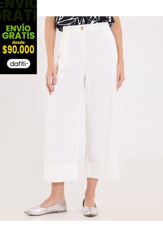 Pantalón  Para Mujer Moda Color Crema Marca Ostu #40070844 Ostu