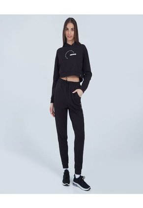 Buzo Para Mujer Hoodie Color Negro Marca Ostu #40060293