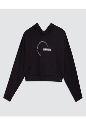 Buzo Para Mujer Hoodie Color Negro Marca Ostu #40060293