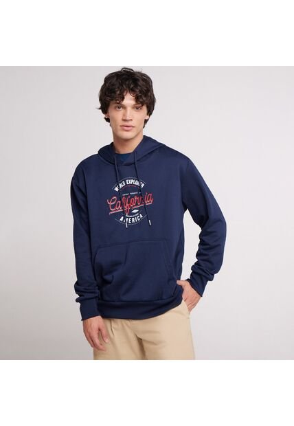 Buzo Para Hombre Hoodie Color Azul  Marca Ostu #60060230