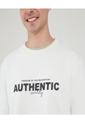 Buzo Para Hombre Cuello Redondo Color Blanco Marca Ostu #60060270