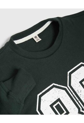 Buzo Infantil Niño Cuello Redondo Color Verde Marca Ostu #80060182