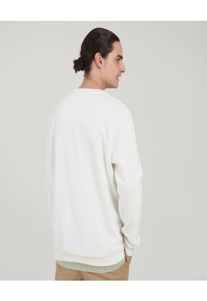 Buzo Para Hombre Cuello Redondo Color Blanco Marca Ostu #60060270