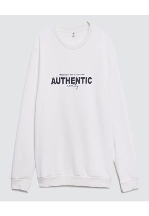 Buzo Para Hombre Cuello Redondo Color Blanco Marca Ostu #60060270