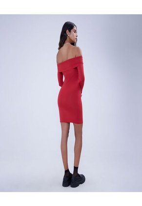 Vestido Para Mujer Manga Larga Color Rojo Marca Ostu #40170276