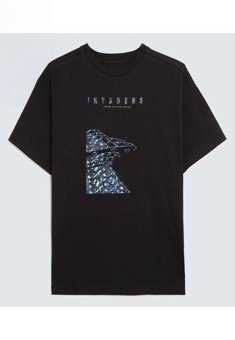 Camiseta Para Niño Manga Corta Color Negro Marca Ostu #80090237 Ostu