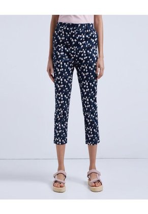 Pantalon Para Mujer Capri Color Azul  Marca Ostu #40070442