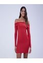 Vestido Para Mujer Manga Larga Color Rojo Marca Ostu #40170276 de Ostu