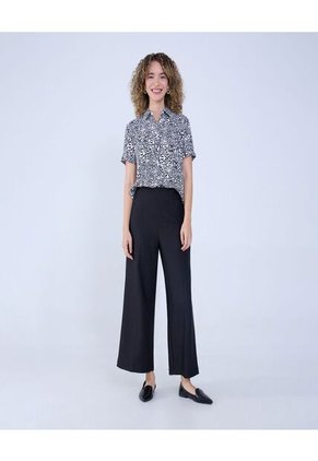 Camisa Para Mujer Manga Corta Color Negro Marca Ostu #40010266