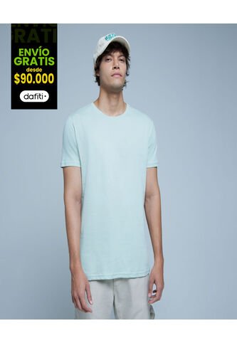 Camiseta Para Hombre Manga Corta Color Verde  Marca Ostu #60091215 Ostu