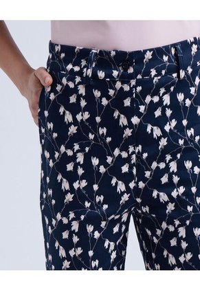 Pantalon Para Mujer Capri Color Azul  Marca Ostu #40070442