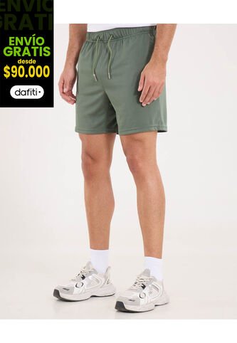 Bermuda  Para Hombre Deportiva Medio Color Verde Marca Ostu #60100464 Ostu