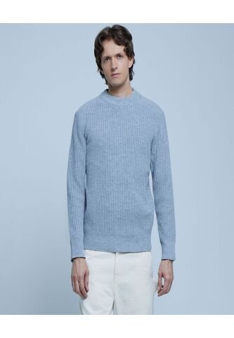 Saco Para Hombre Cuello Redondo Color Gris  Marca Ostu #60330040 Ostu