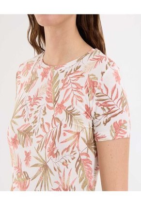 Camiseta Para Mujer Manga Corta Cuello Redondo Color Piel Marca Ostu #40092492
