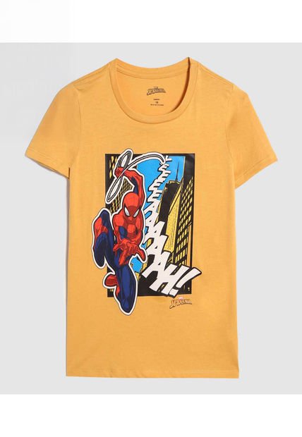 Camiseta Para Niño Manga Corta Color Mostaza Marca Ostu #80090241