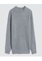 Saco Para Hombre Cuello Redondo Color Gris  Marca Ostu #60330040 de Ostu