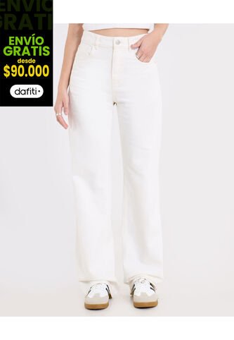 Jean  Para Mujer Straight Color Crudo Marca Ostu #40160634 Ostu