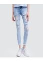Jean Para Mujer Skinny Color Azul  Marca Ostu #40160217 de Ostu