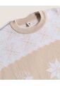 Saco Unisex Cuello Redondo Color Crema Marca Ostu #60330054 de Ostu