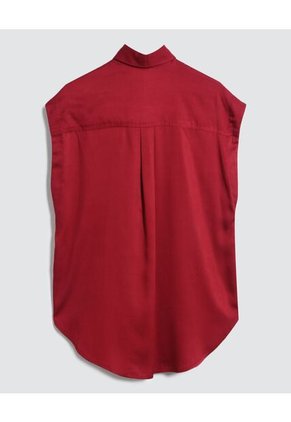Camisa Para Mujer Manga Corta Color Vino Marca Ostu #40010189