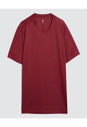 Camiseta Para Hombre Manga Corta Color Vino Marca Ostu #60091374