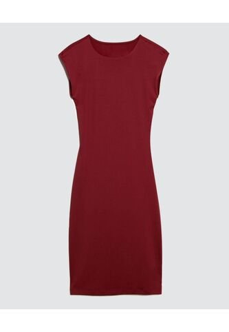 Vestido Para Mujer Manga Corta Color Vino Marca Ostu #40170293 Ostu