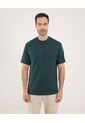 Camiseta Para Hombre Manga Corta Color Verde Oscuro Marca Ostu #60091410 de Ostu