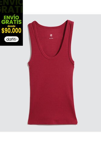 Camiseta Para Mujer Manga Sisa Color Vino Marca Ostu #40091991 Ostu