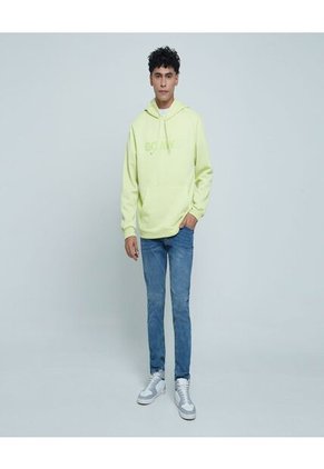 Buzo Para Hombre Hoodie Color Verde Neon Marca Ostu #60060277