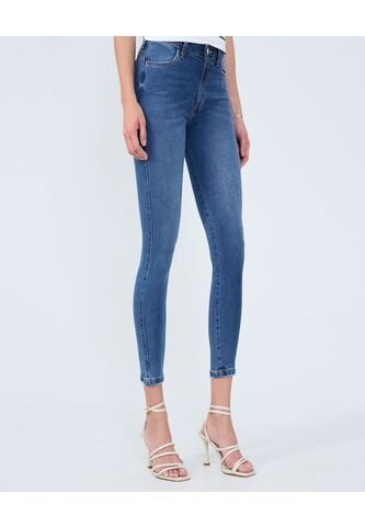 Jean Para Mujer Push Up Color Azul Medio Marca Ostu #40160551 Ostu