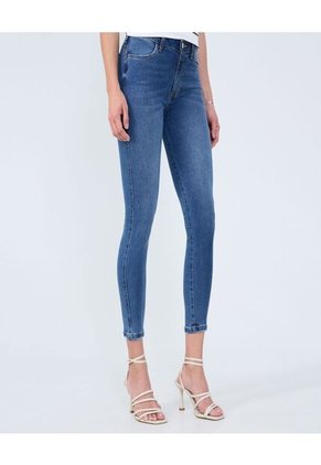 Jean Para Mujer Push Up Color Azul Medio Marca Ostu #40160551