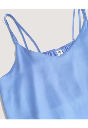 Blusa  Para Mujer Manga Sisa Color Azul Marca Ostu #40121299