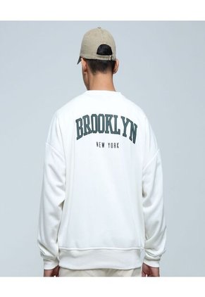 Buzo Para Hombre Cuello Redondo Color Crema Marca Ostu #60060425