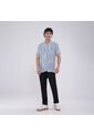 Camisa Para Hombre Manga Corta Sin Bolsillo Color Azul  Marca Ostu #60010709 de Ostu