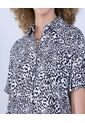 Camisa Para Mujer Manga Corta Color Negro Marca Ostu #40010266 de Ostu