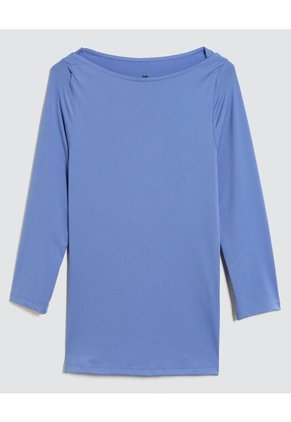 Camiseta Para Mujer Manga 3/4 Color Azul Marca Ostu #40092142